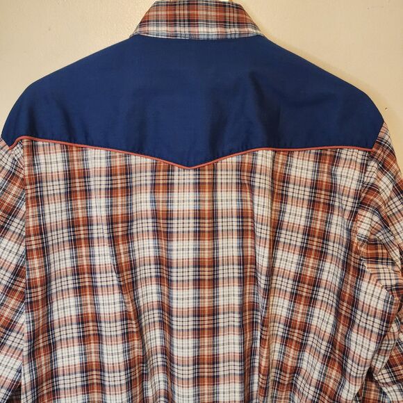 Vintage Kenny Rogers Western Pearl Snap Shirt Mens 17-35 XL USA Rodeo Country - Picture 8 of 12